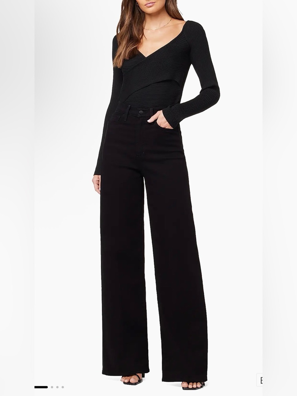 Joe's Jeans The Mia High-Rise Wide-Leg Jeans size 26 NWOT